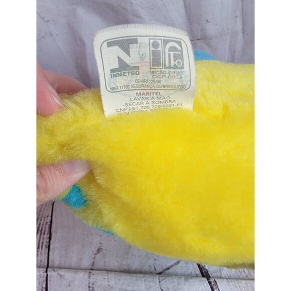 Vintage Disney The Little Mermaid Flounder 11in Stuffed Animal Plush - Picture 10 of 10